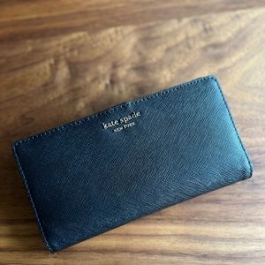 Kate Spade wallet black leather